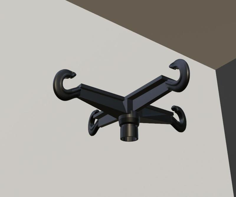 Portable IV Drip Holder Head | 3D Printable Medical Accessory