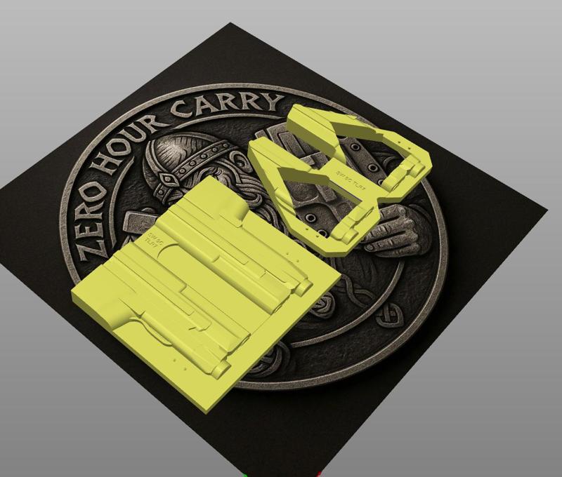 Smith & Wesson M&P 9C TLR-7 IWB Taco Holster Mold with TrimJigg Ambidextrous