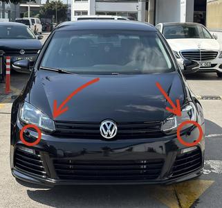 Volkswagen Golf 6.5 R Bumper Headlight Washer Cover