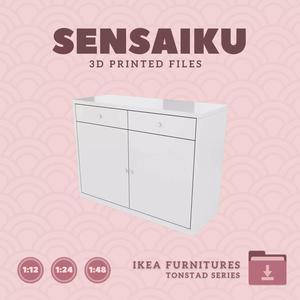 TONSTAD Sideboard V2 for Miniature Dollhouse - IKEA - 3D Print