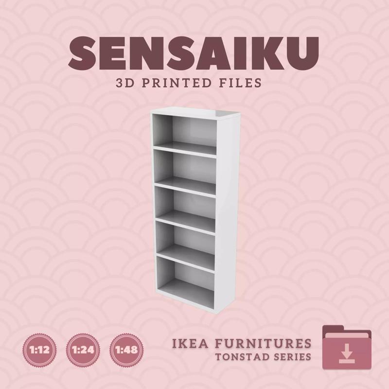 TONSTAD Bookcase for Miniature Dollhouse - IKEA - 3D Print