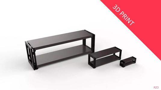 Living Room Rack 02 with 3 Different Sizes