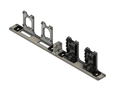 19-inch rack mount for 4 Raspberry Pi 