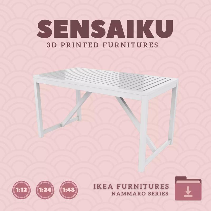 NAMMARO Table V3 for Mini Dollhouse - IKEA - 3D Print