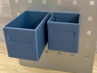 Bin comp. with Skadis or Garant Pegboard 100mm