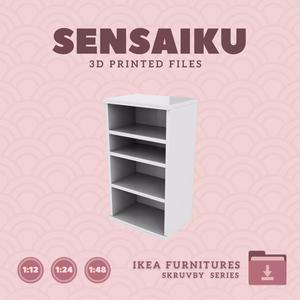 SKRUVBY Bookcase for Miniature Dollhouse - IKEA - 3D Print