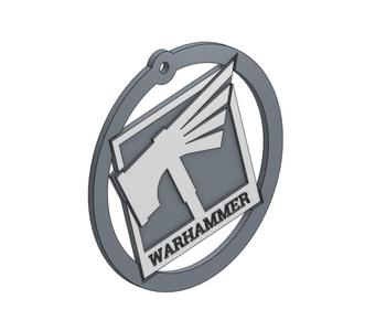 WAR HAMMER LOGO KEYCHAIN