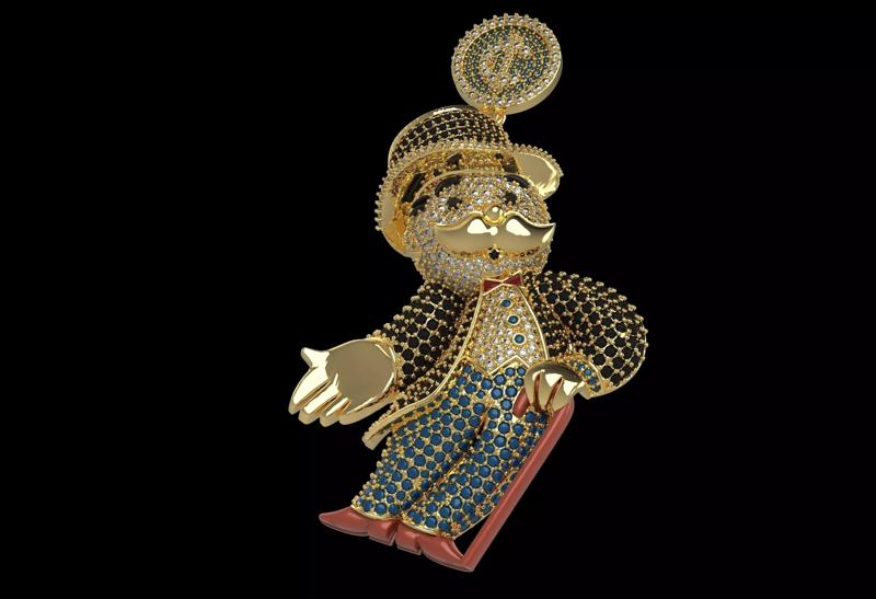 Alec Monopoly Hip Hop Pendant