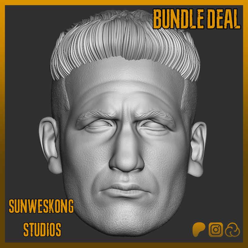 Jon Bernthal Frank Castle The Punisher Headsculpt And Axe Bundle Deal