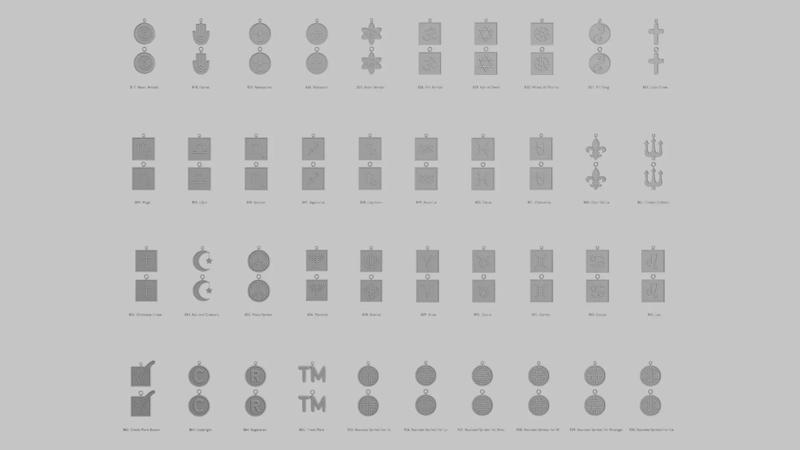 Ancient Glyphs Pendant Pack Original Blend STL Collection