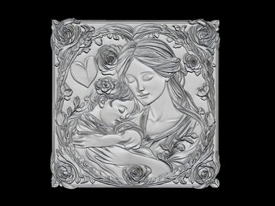 Mother and Child Relief Sculpture