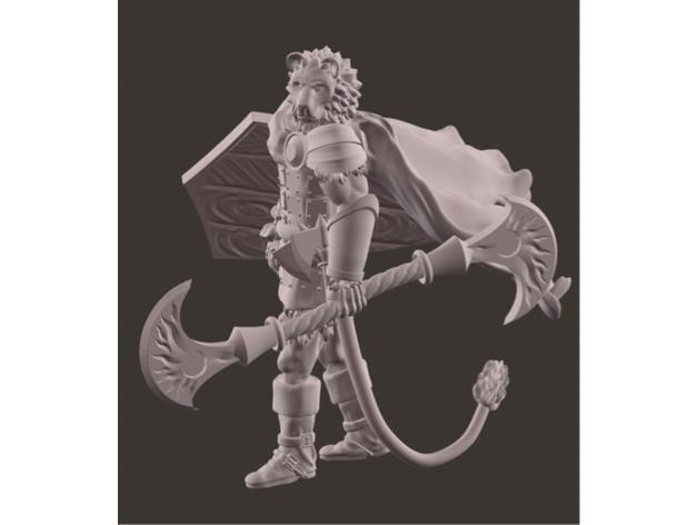 A leonin warrior