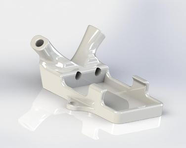 Frsky D4R-II mount and antenna support