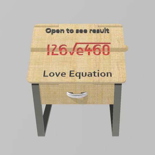 Love Equation on Drafting Table - Jewelry Holder
