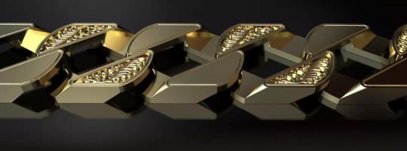 9ct gold bracelet chaps cuban