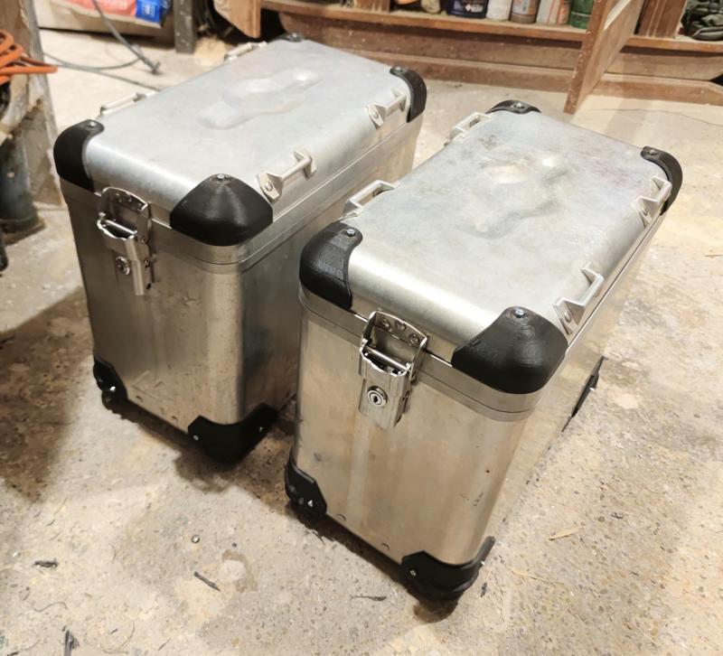 Touratech Zega Pro aluminum case plastic protector corners