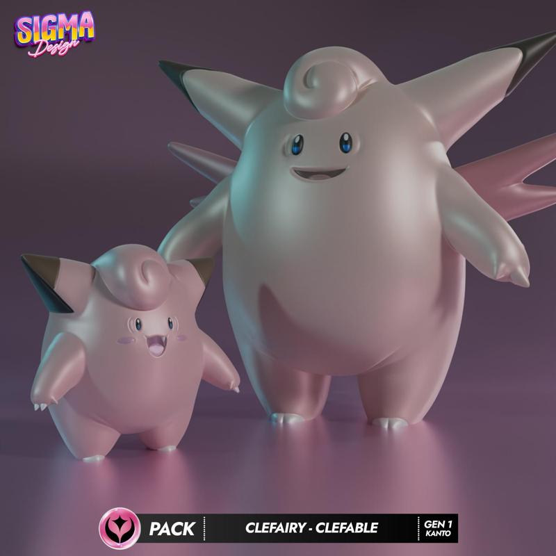 pack - clefairy clefable