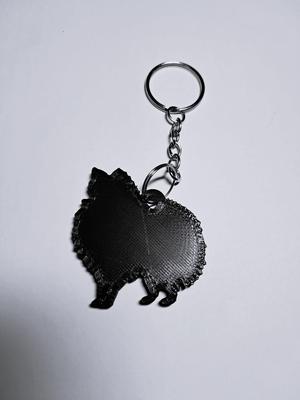 Pomeranian keychain