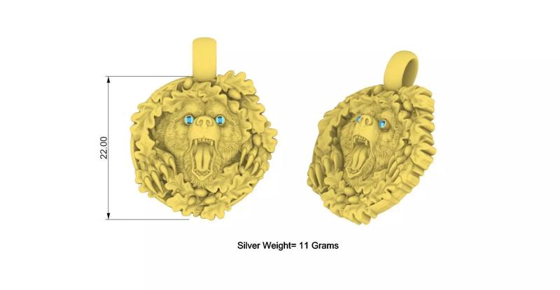 Bear Floral Eye Diamond Design