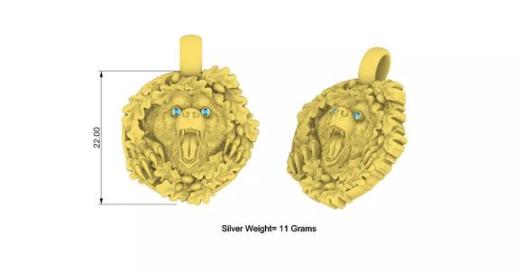 Bear Floral Eye Diamond Design