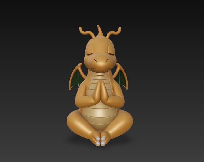 Dragonite meditating