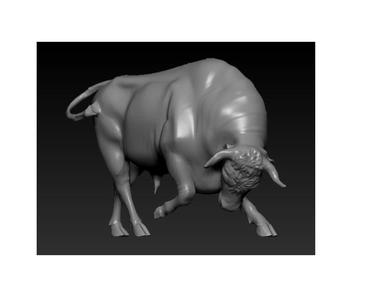Kadikoy Bull  red bull 3D Printable STL File Symbol of Power and Strength Digital Download