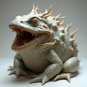 Spiked Toad Beast: 28-32mm Fantasy Miniature