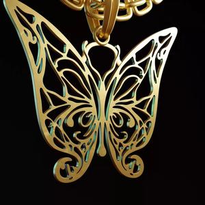 Butterfly Stylized Pendant Amulet Necklace Design