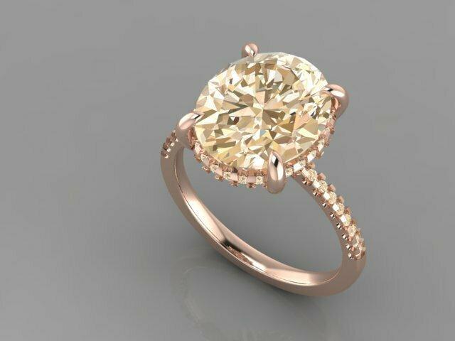 oval diamond ring