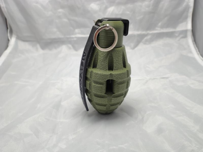 Airsoft Grenade Mk2 Pineapple Impact Cap Conventional Fuze Cap Gun Ring WW2 Style Sound Grenade "Meteorite" Reusable Grenade