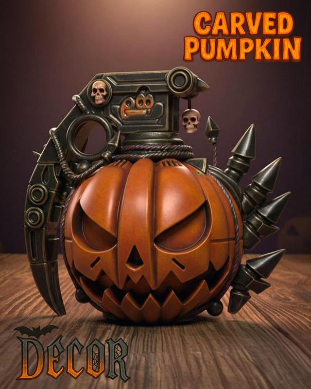 Halloween Grenade Pumpkin – Spooky Decor