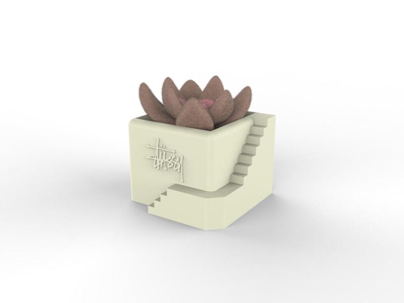 STUSSY VASE POT INDUSTRIAL MINIMAL