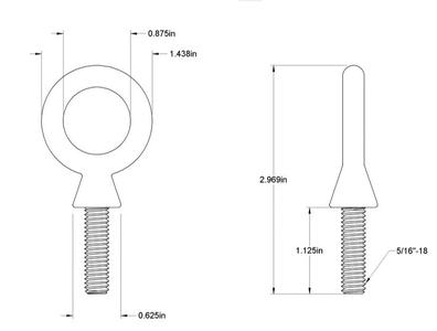 5/16"-18 Eyebolt