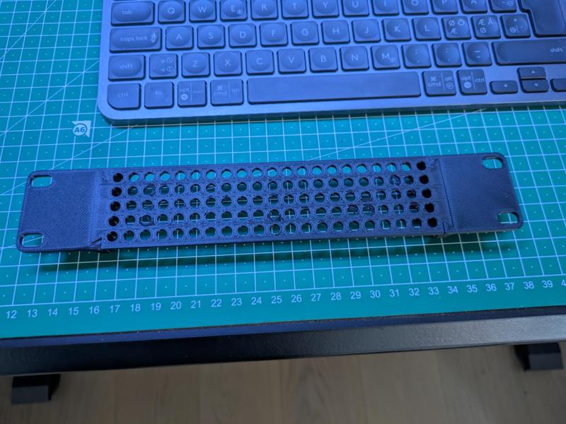 10" Rack Grill plate 1U - A1 mini