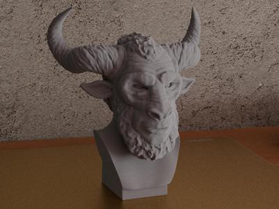 Minotaur Bust