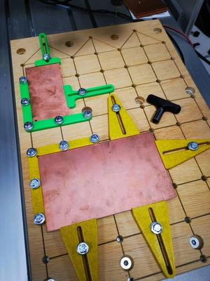 PCB holder for CNC isolation milling