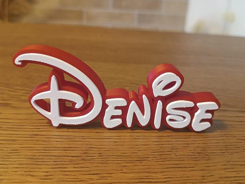 Disney Name Sign Denise Kid Room Wall Decor Tag 