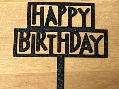 happy birthday cake topper