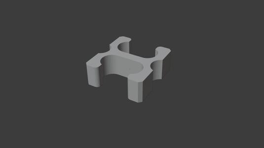 Cable clip for small flat cables