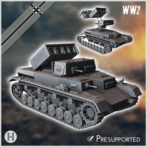 Panzer IV Ausf. E with rockets Raketenwerfer ahf Fahrgestell - Germany Eastern Western Front Normandy Stalingrad Berlin Bulge WWII