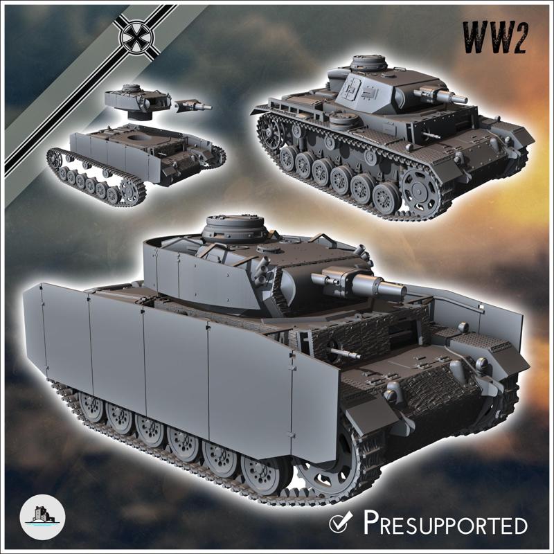 Panzer III Ausf. N - Germany Eastern Western Front Normandy Stalingrad Berlin Bulge WWII