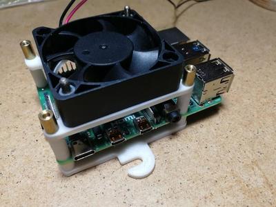 Wall Mount and 50mm Fan Bracket for Raspberry Pi 