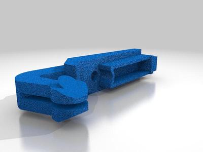 Door hinge for plastic cabinet