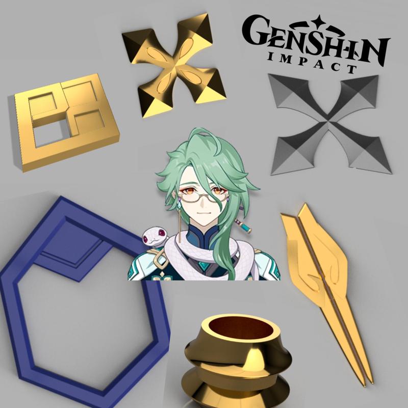 Baizhu cosplay accessories Genshin Impact