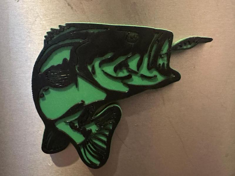 Bass Fishing Magnet