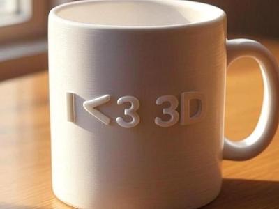 I <3 3D mug