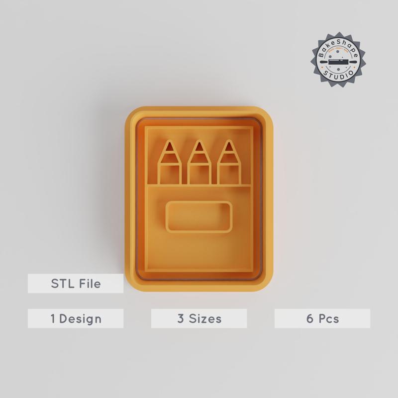 Art Class Cookie & Fondant Cutter Stamp Set, Shapes for Baking, 6-Piece S/M/L Creative Tools Collection