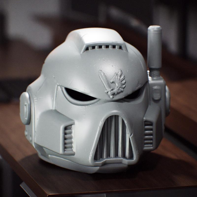 Space marine Raven Wing Helmet - Casco Mascara de marinos del espacio Raven Wing
