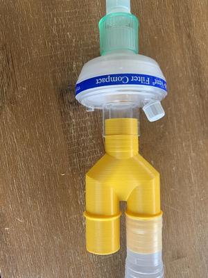 Lung ventilator Beatmungsgerät Y pipe 