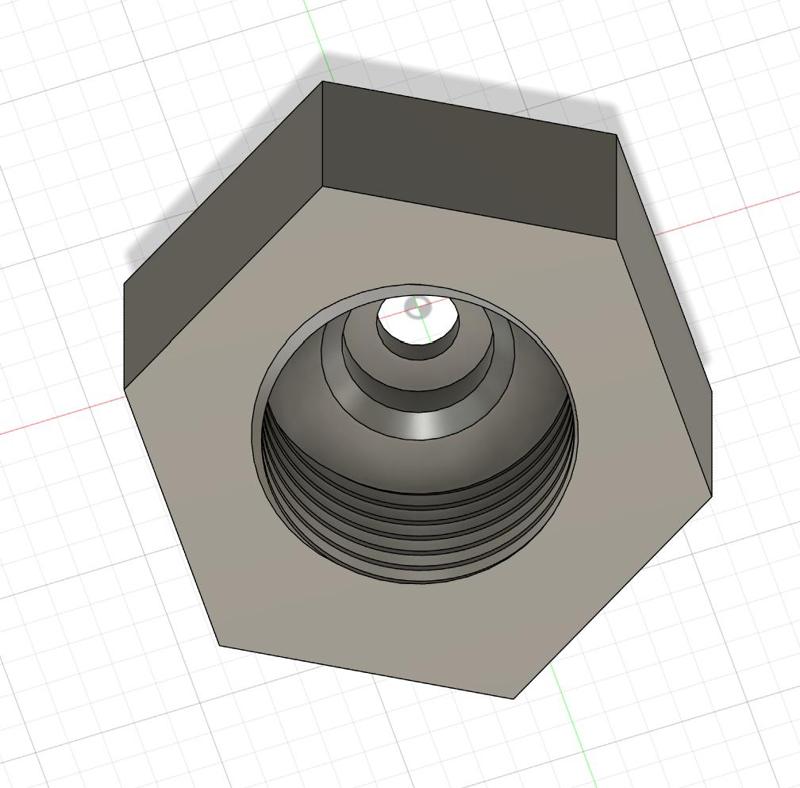 M10 PTFE Tube fitting nut for filament dry box